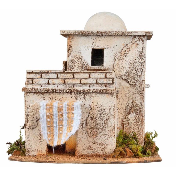 Arab house with terrace cm 21.5x17.5x21 h