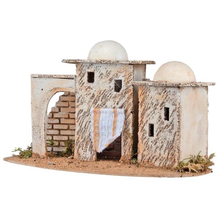 Palestinian houses with arch cm 28.5x14x16.5 h