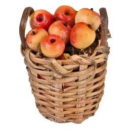 Cesta de manzanas Ø3 cm