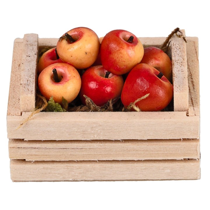 Crate with apples cm 3.5x2.5x2 h