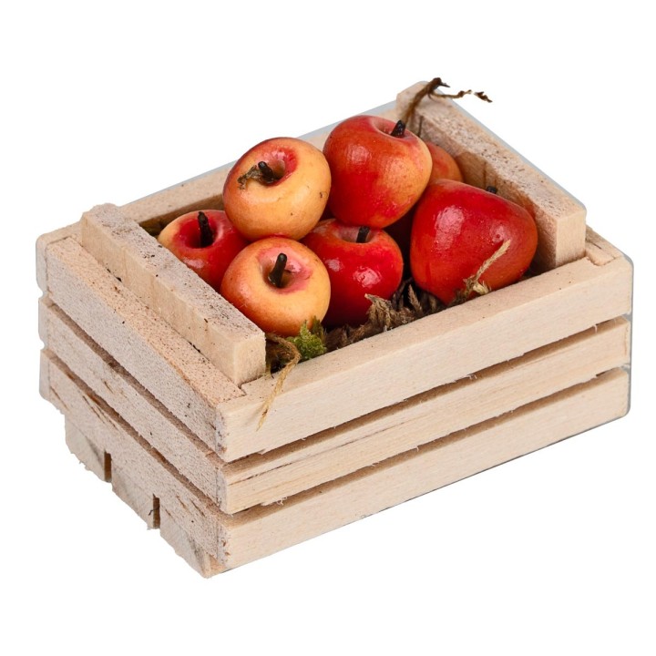 Crate with apples cm 3.5x2.5x2 h