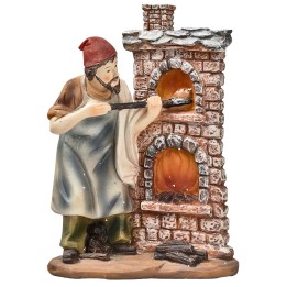 Baker in resin with wood-fired oven 14 cm