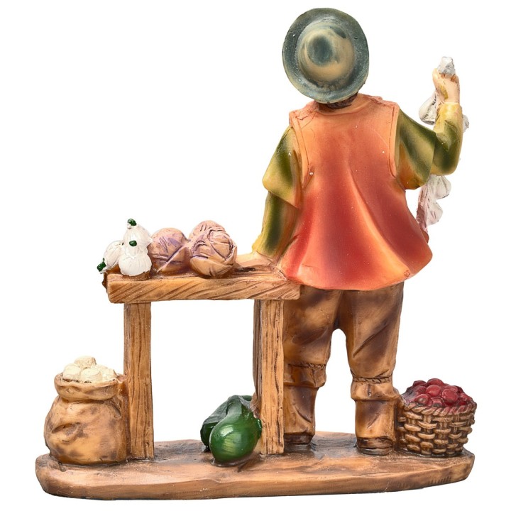 Vegetable Vendor with Resin Stall 10 cm