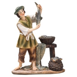 Fish seller in resin 11 cm