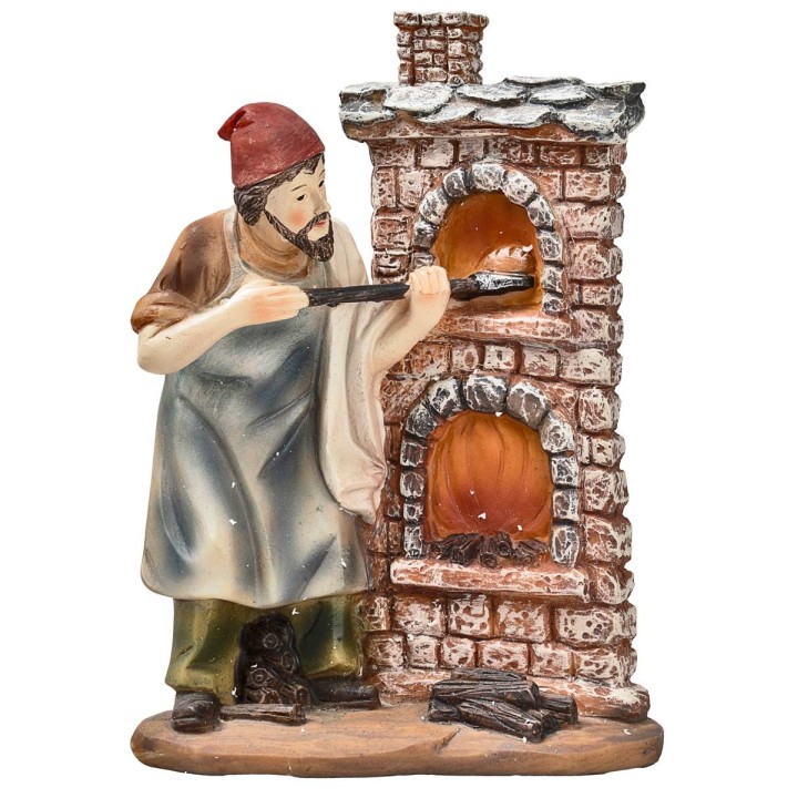 Baker in resin with wood-fired oven 10 cm series
