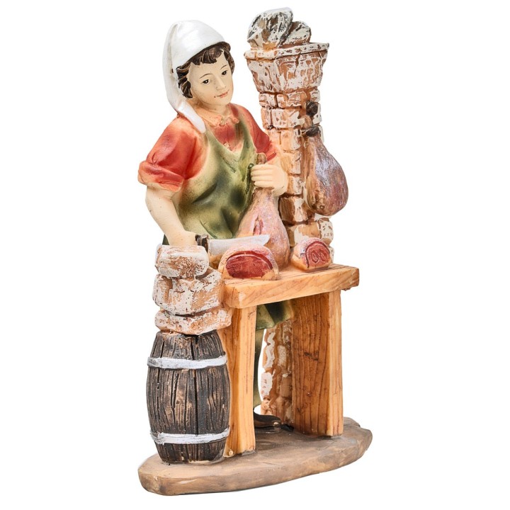 Delicatessen vendor in resin 10 cm