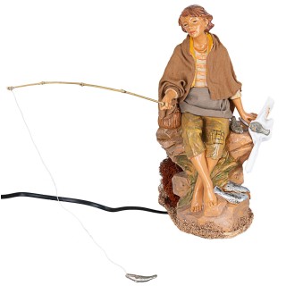 Pescatore in movimento 30 cm Fontanini