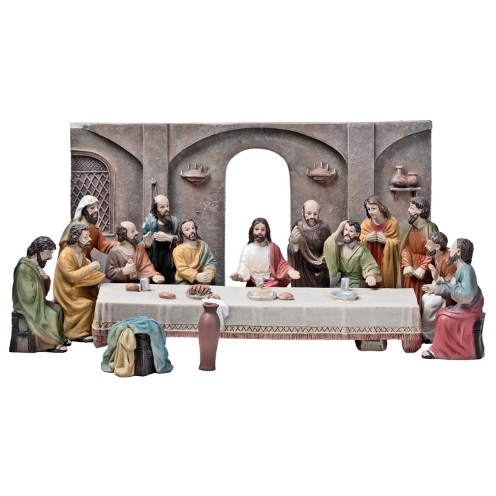 Last Supper 10 cm in resin Easter statues
