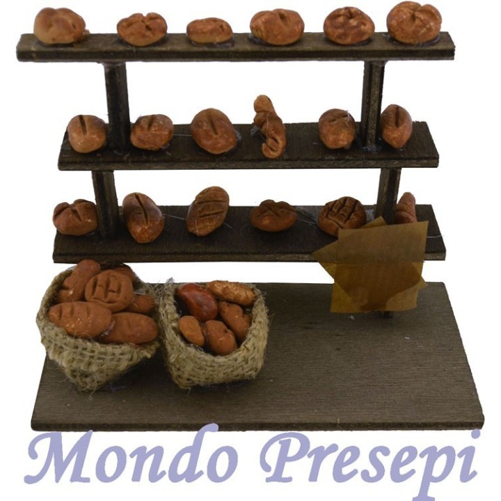 Bread counter for seller cm 12x6x10 h.
