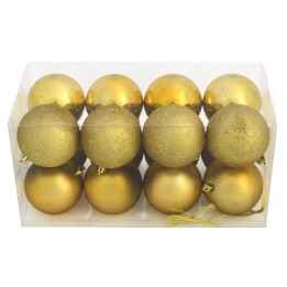 Set 16 palline blu ø 8 cm per albero di Natale