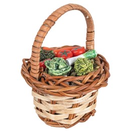 Wicker basket with assorted vegetables Ø 5