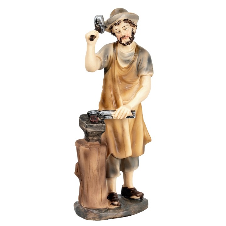Blacksmith at work with anvil 15 cm in resin