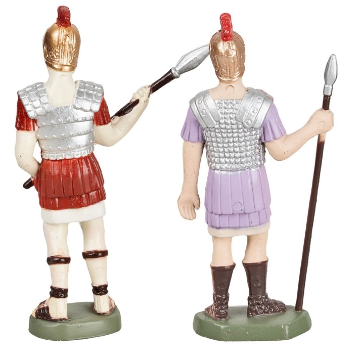 Conjunto soldado romano y comandante 8 cm