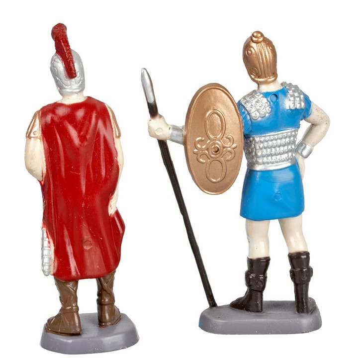 Set 2 soldados romanos en altura 8 cm