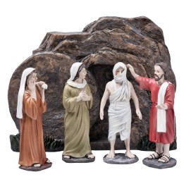 Resurrezione di Lazzaro 10 cm in resina statue pasquali
