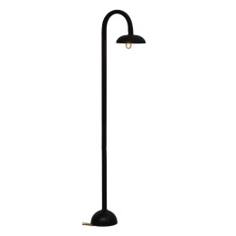 Lampione a terra curvo 20,5 cm con luce 12 Volt