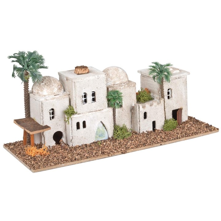 Group of Arab houses for distant landscapes cm 25x9.5x12 h
