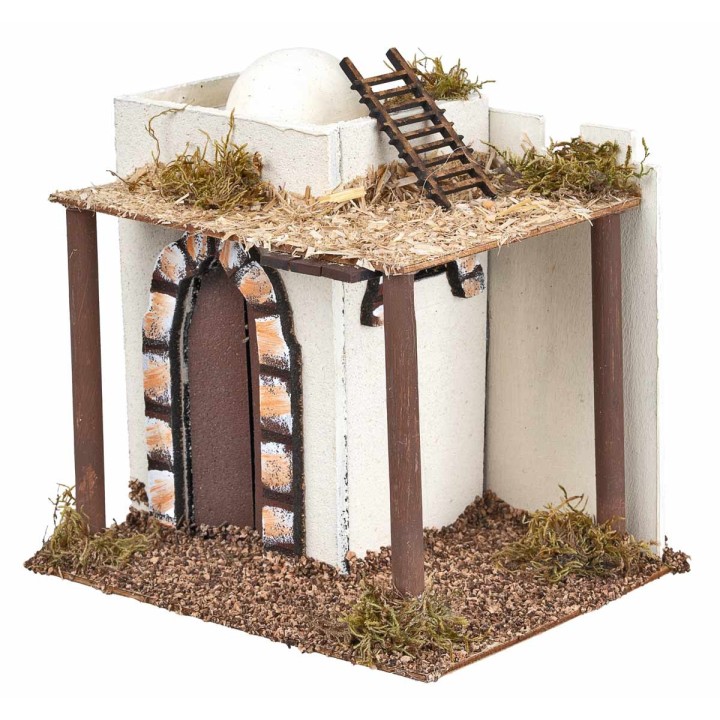 Arab house with storage room, dome roof, and stairs cm