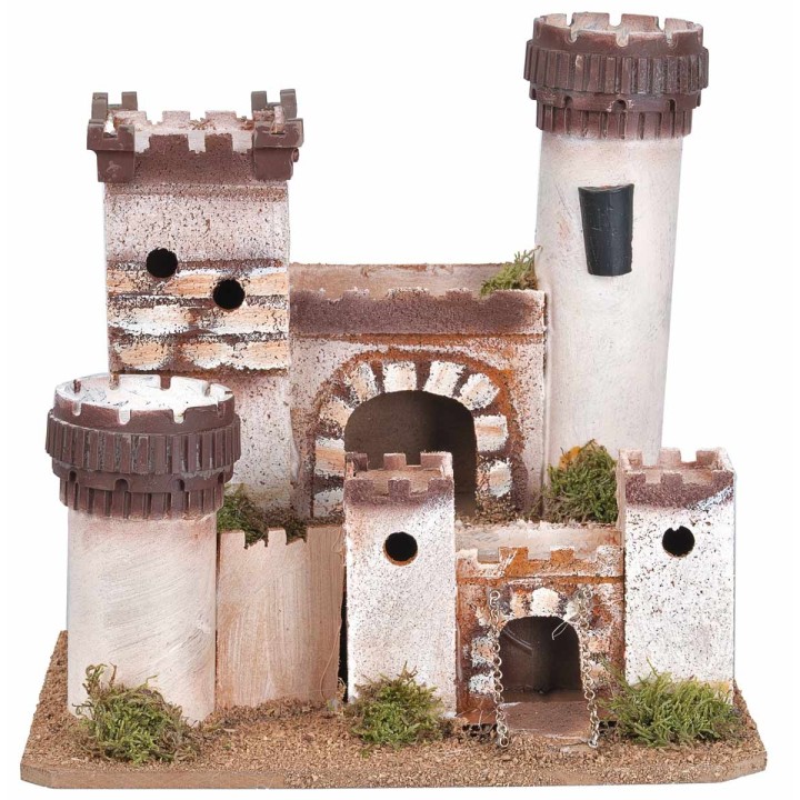 Castillo artesanal en estilo clásico cm 27x19,5x25,5 h