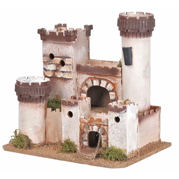 Castello artigianale in stile classico cm 27x19,5x25,5 h