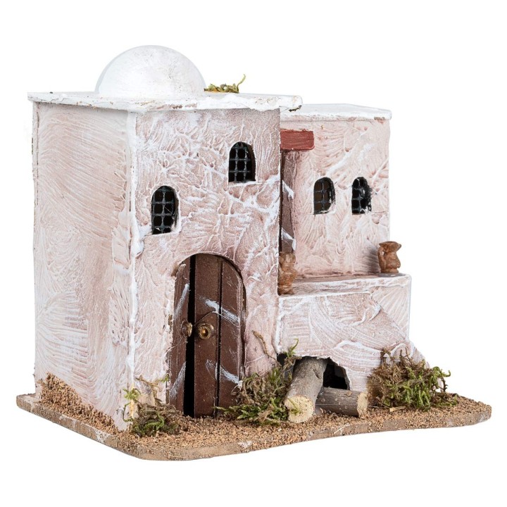 Casa araba 2 piani con tetto a cupola e scala cm 19x13,5x17 h