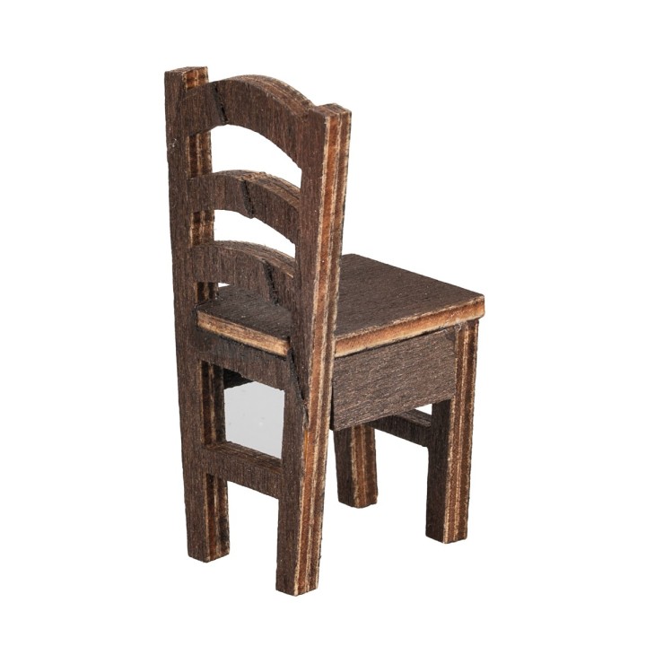 Wooden chair cm 2x2.5x5 h for figurines 9/10 cm
