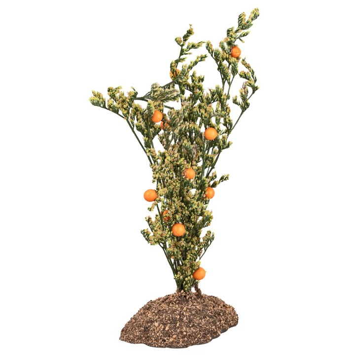 Pianta di mele rosse in PVC con base effetto terra – Altezza 11