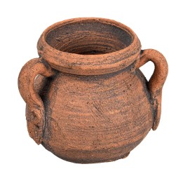 Terracotta amphora with three handles Ø 2.5x2.3 cm