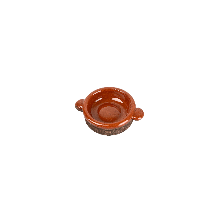 Aged terracotta pot Ø 3.3x1 h