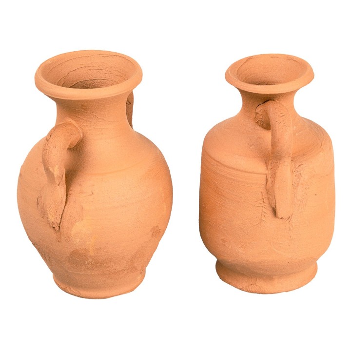 Set 2 anfore in terracotta cm 6 h