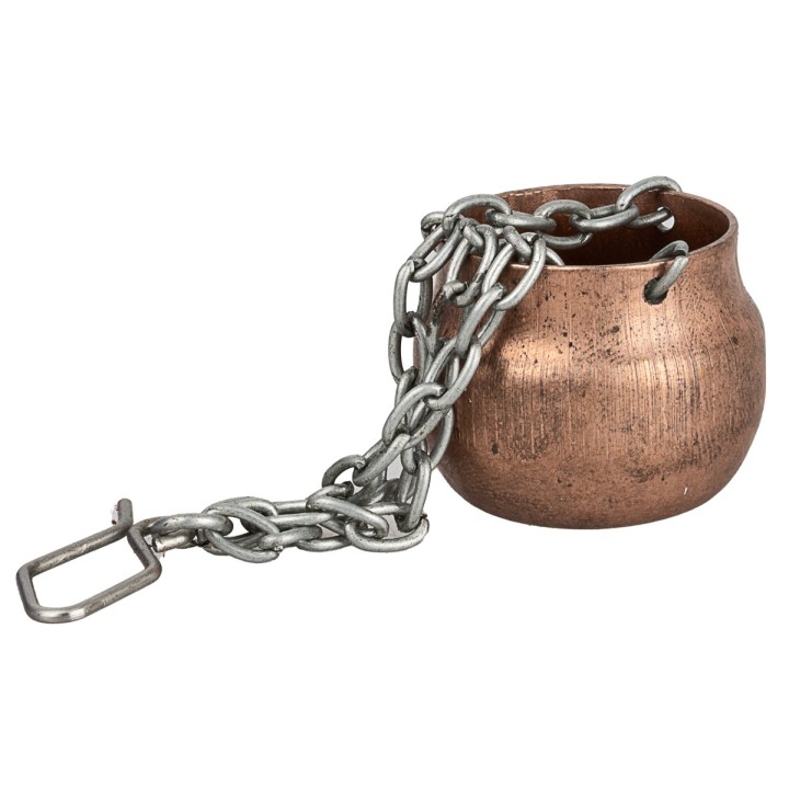 Olla de cobre con cadena 10 cm Ø2,7x2,2 h