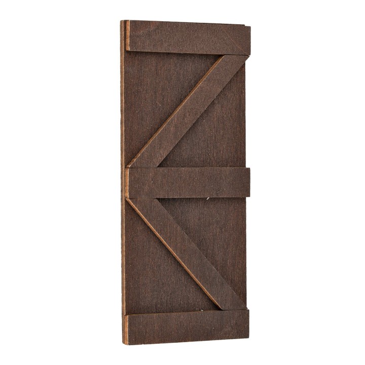 Wooden door with Z structure 4x9 cm h