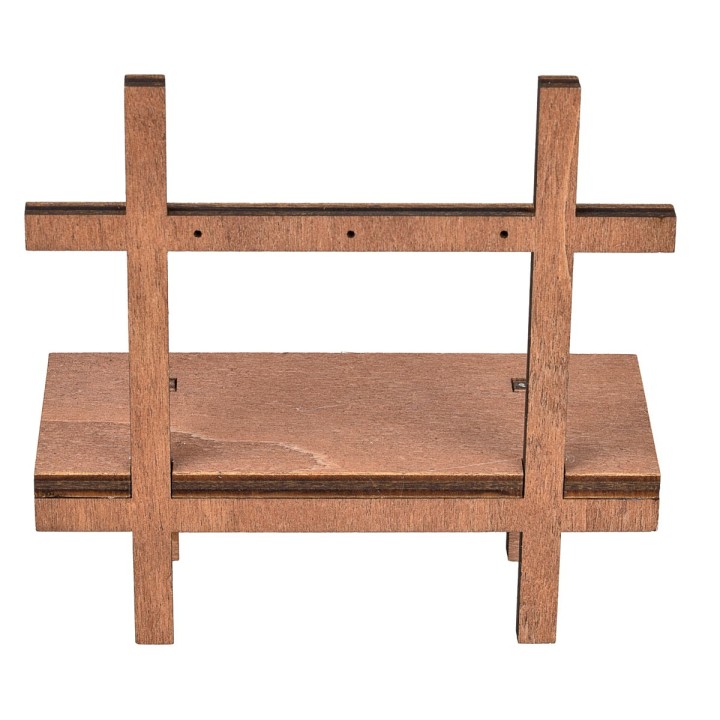 Puesto de madera cm 12,5x5,2x12,5 h