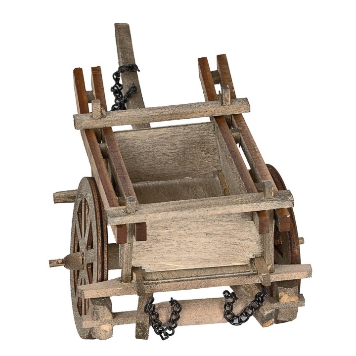 Wooden cart cm 24x10.8x9.5 h