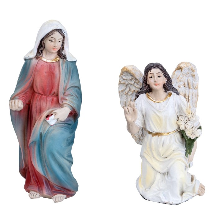 Annunciation to the Virgin Mary in resin – 10 cm Easter statues
