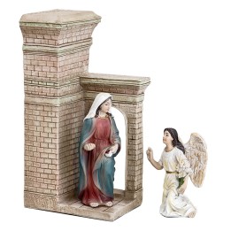 Annunciazione alla Vergine Maria in resina – Serie 10 cm statue