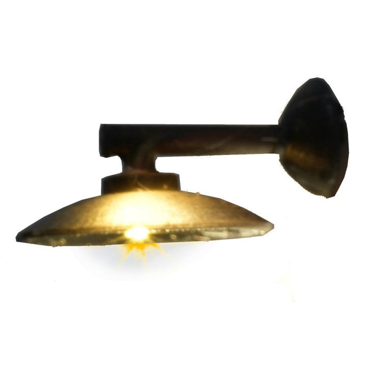 Wall lantern with 2 cm plate 12V.