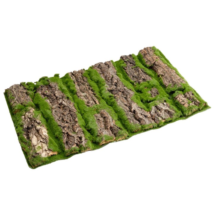 Moss mat with bark 49x33,5x1 cm h