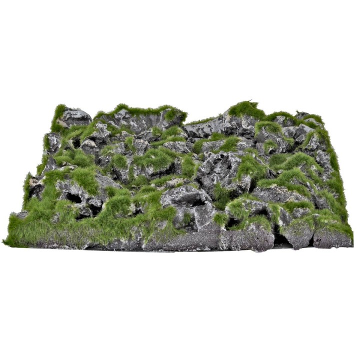 Rock carpet with moss cm 30x30x2.5
