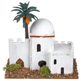 Arab house with palm cm 12x7x12 h
