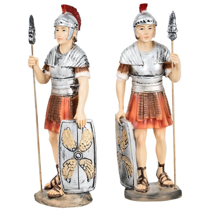 Set soldati romani in resina 15 cm