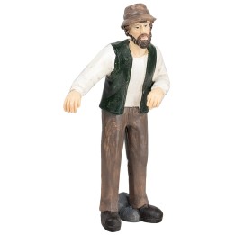 Campesino en posición de apoyo en resina 11 cm