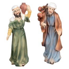 Set of two Arab men in 10 cm resin