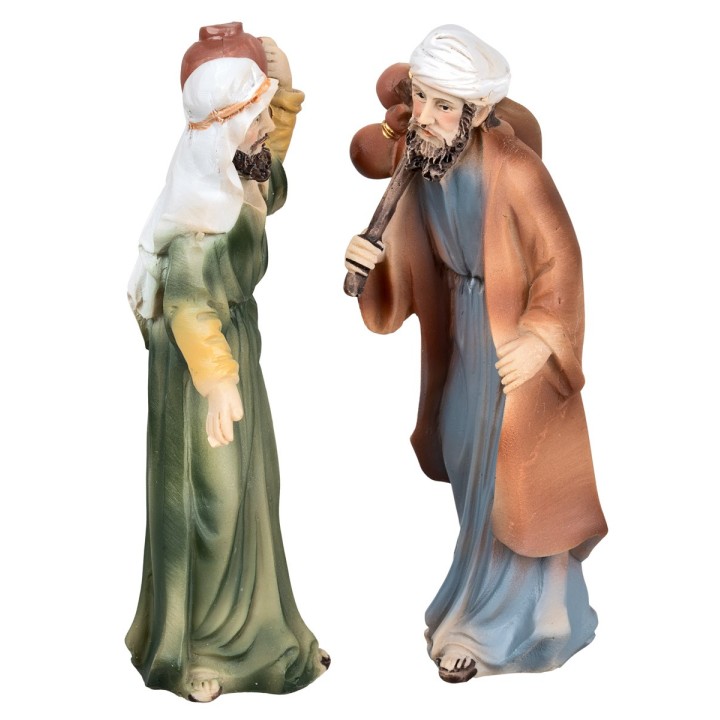 Set of two Arab men in 10 cm resin