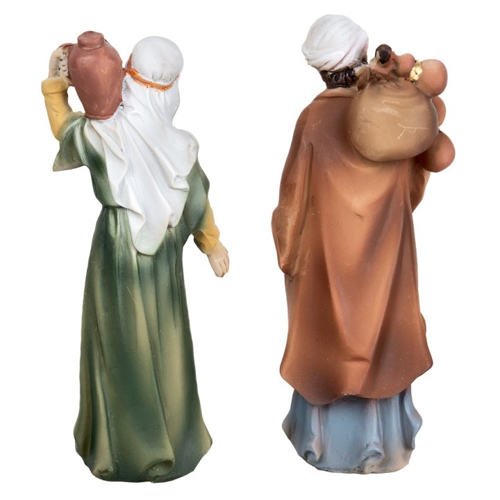 Conjunto de dos hombres árabes en resina 10 cm