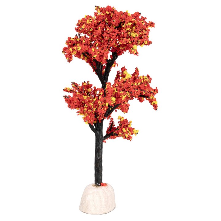 Albero con foglie autunnali altezza 12 cm