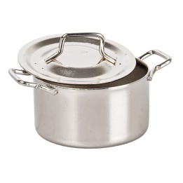 Metal pot with lid 2.7 Ø