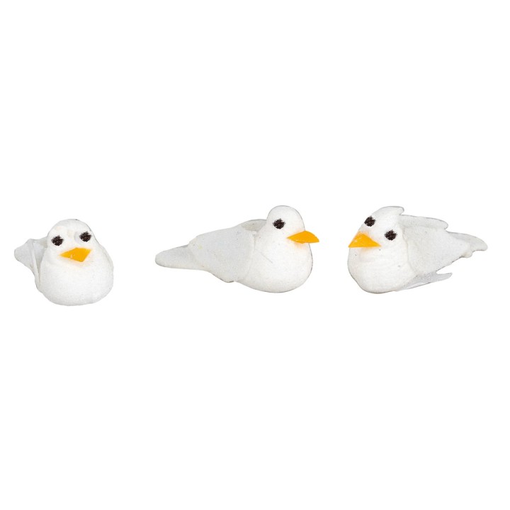 Set of three doves 3 cm