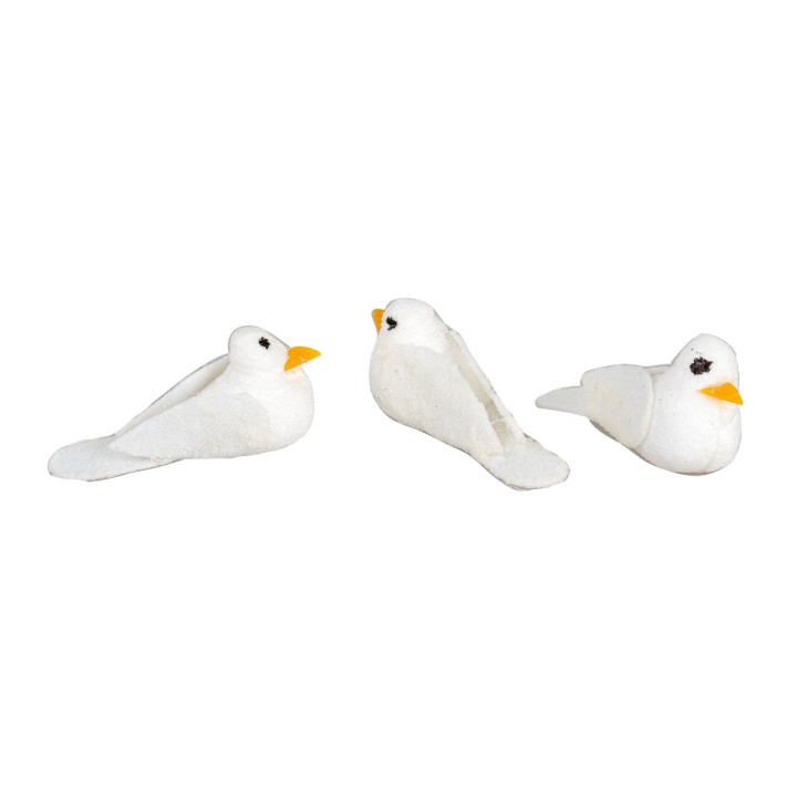 Set of three doves 3 cm