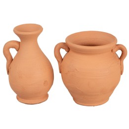 Set 2 anfore in terracotta cm 6 h
